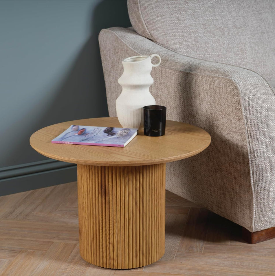 Table basse à panneaux ronds 420 mm H x 600 mm de diamètre